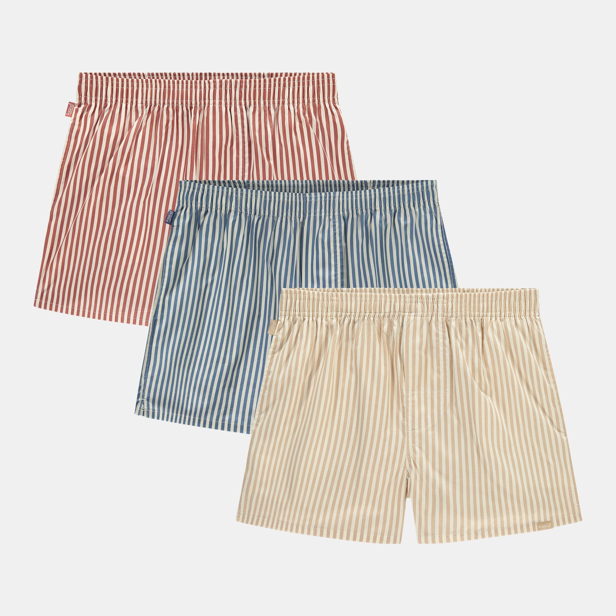 3-Pack - Striped Boxers