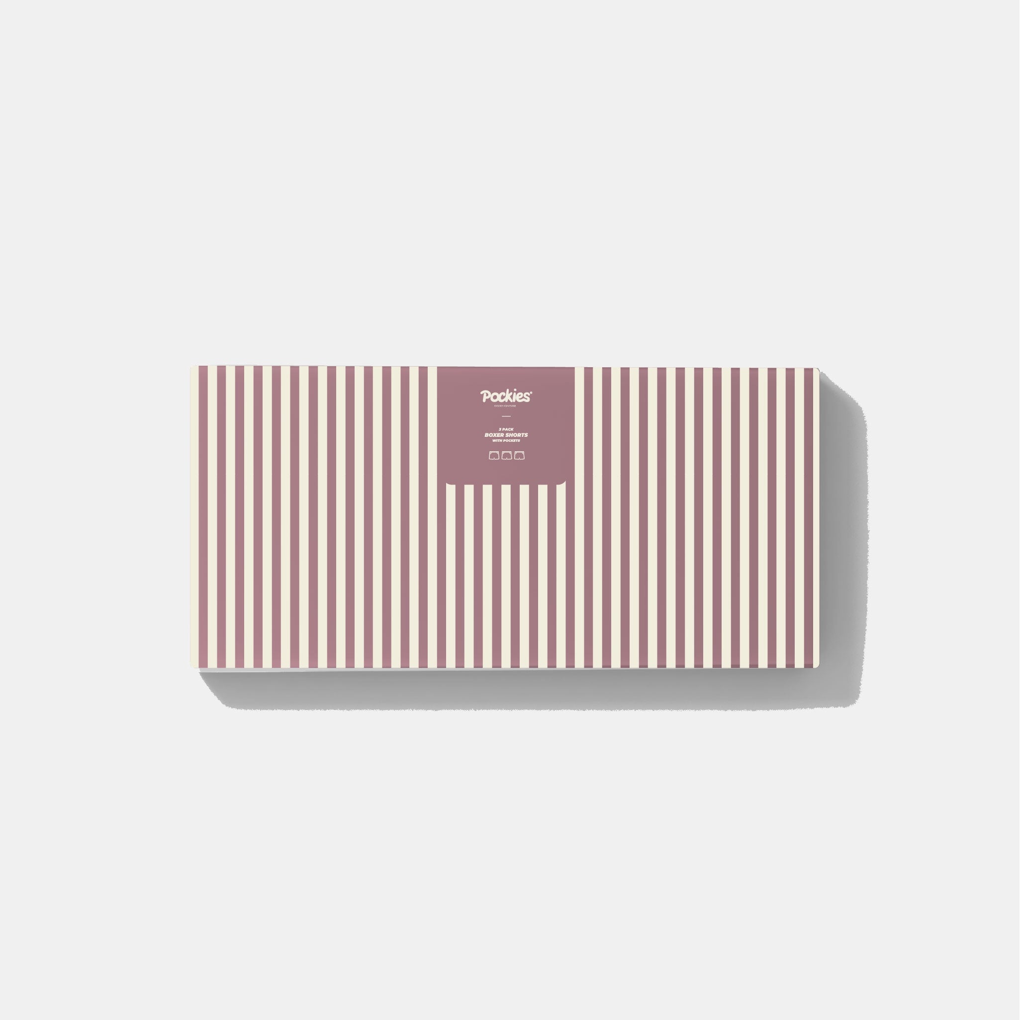 3-Pack Pastel Striped Boxers