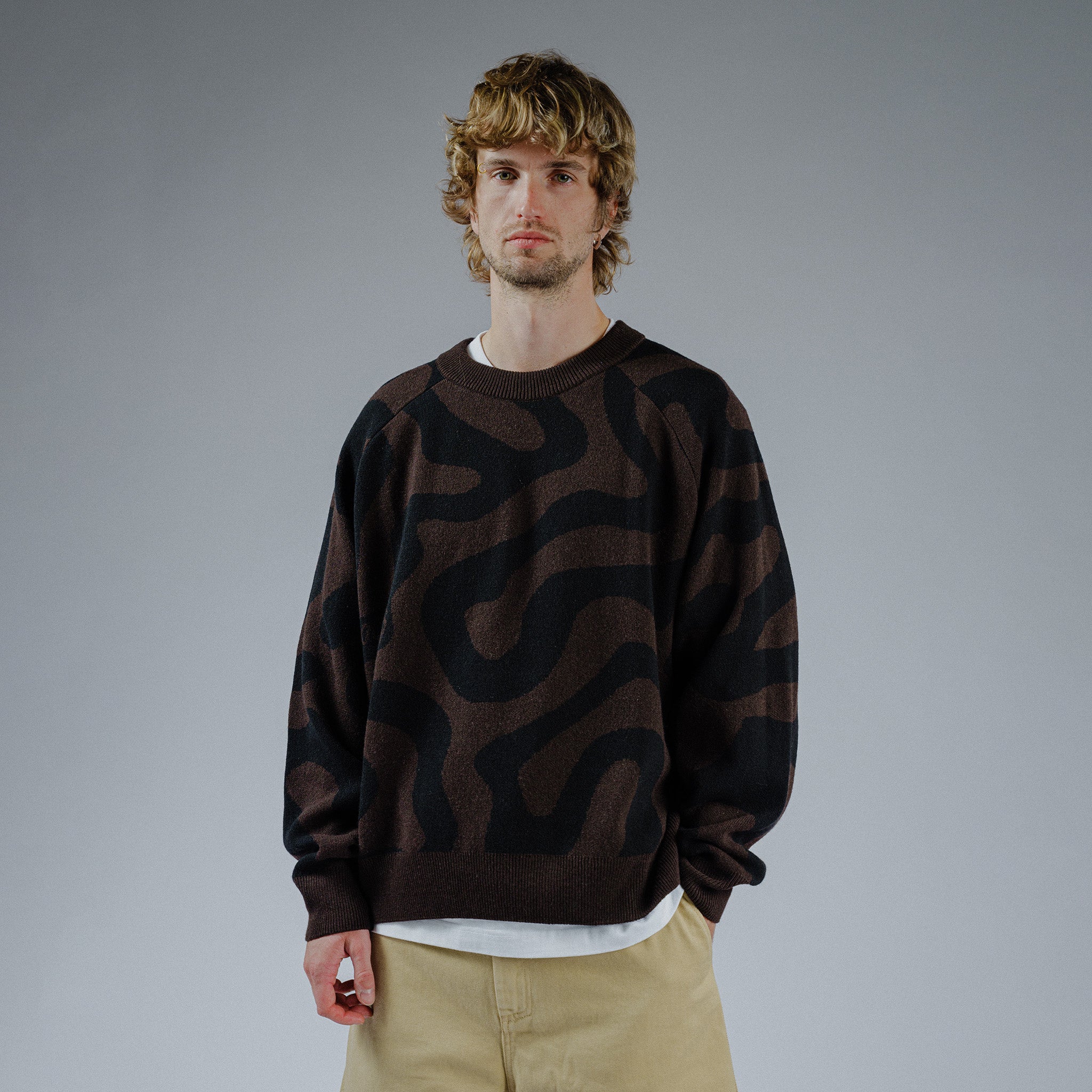 Swirl Knit - Brown