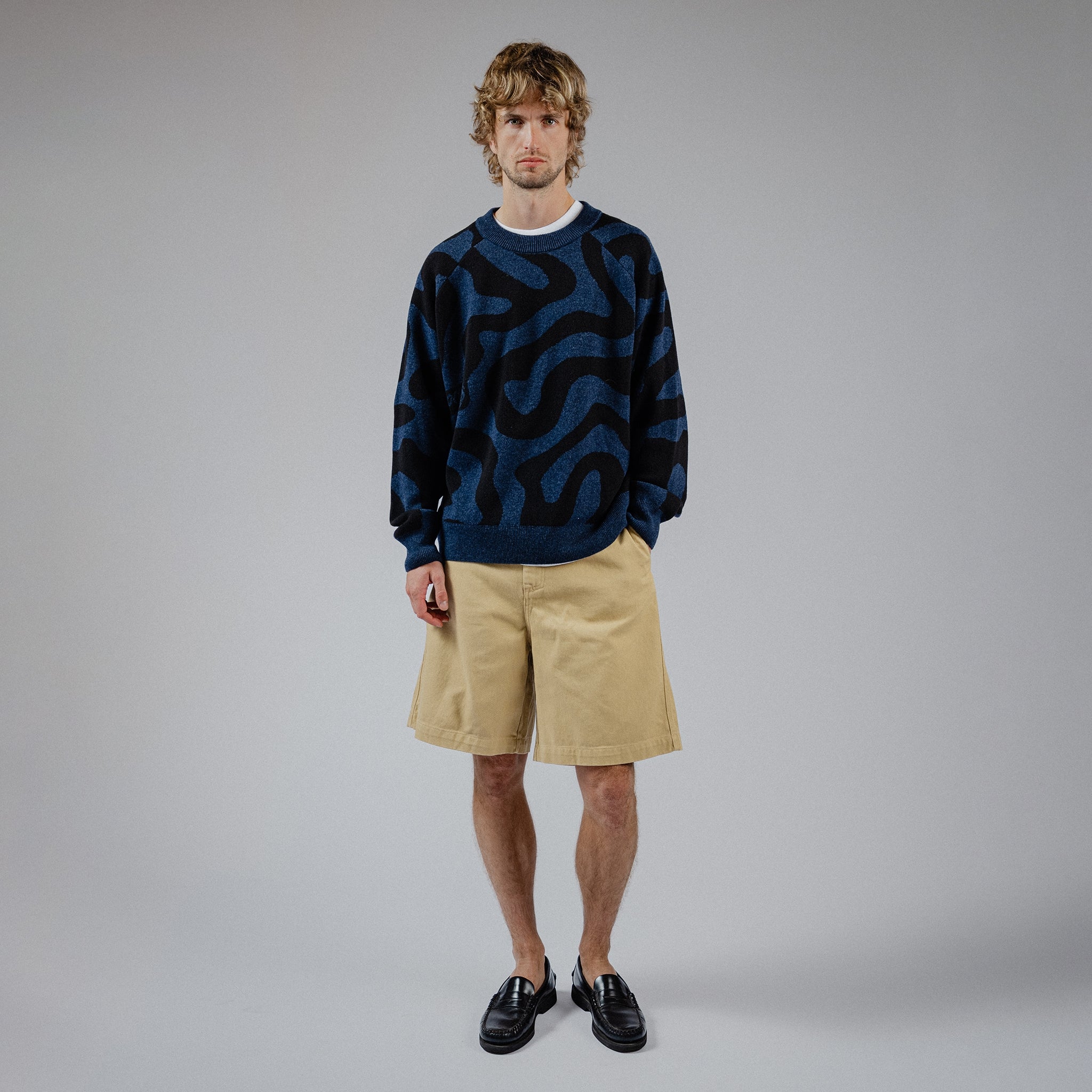 Swirl Knit - Navy