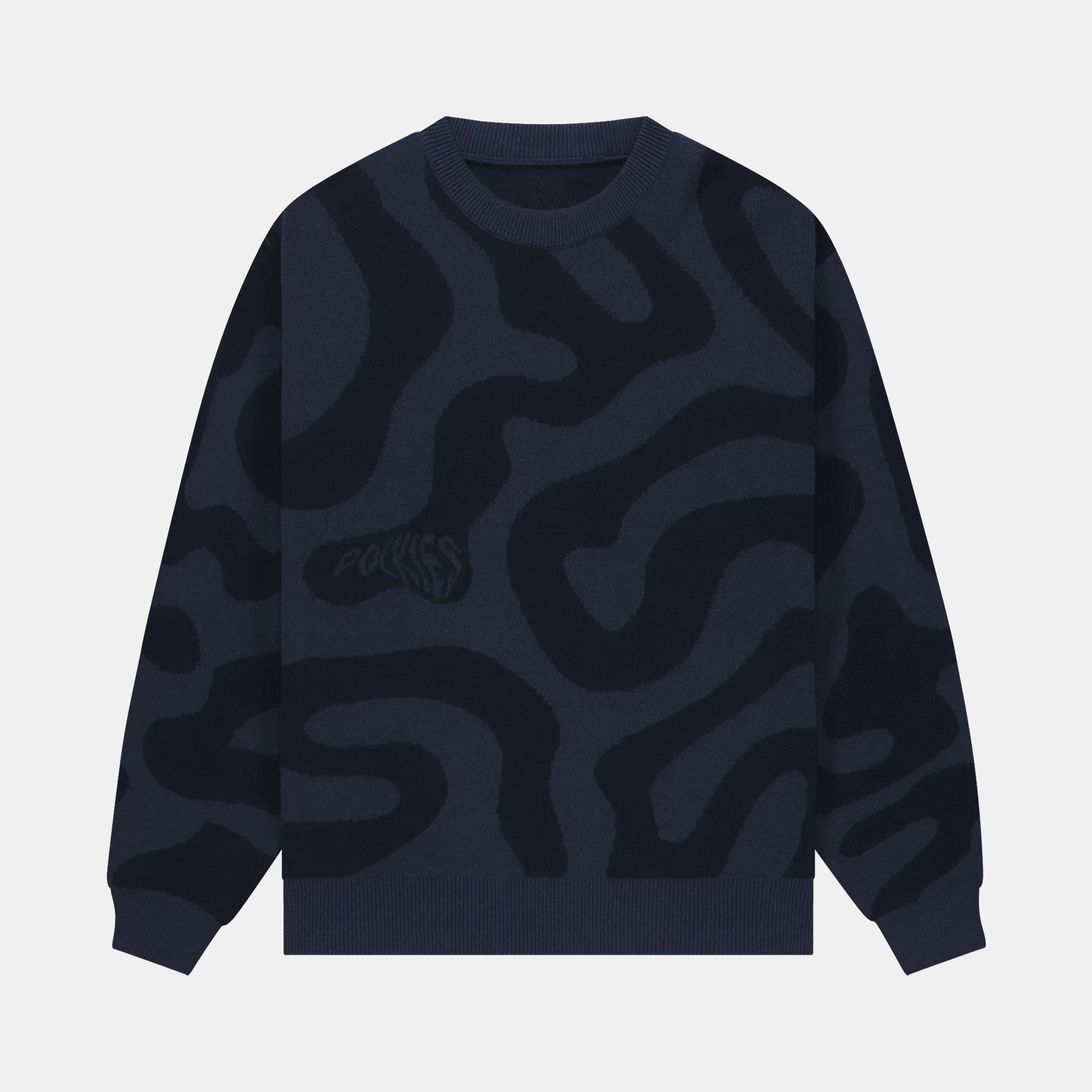 Swirl Knit - Navy
