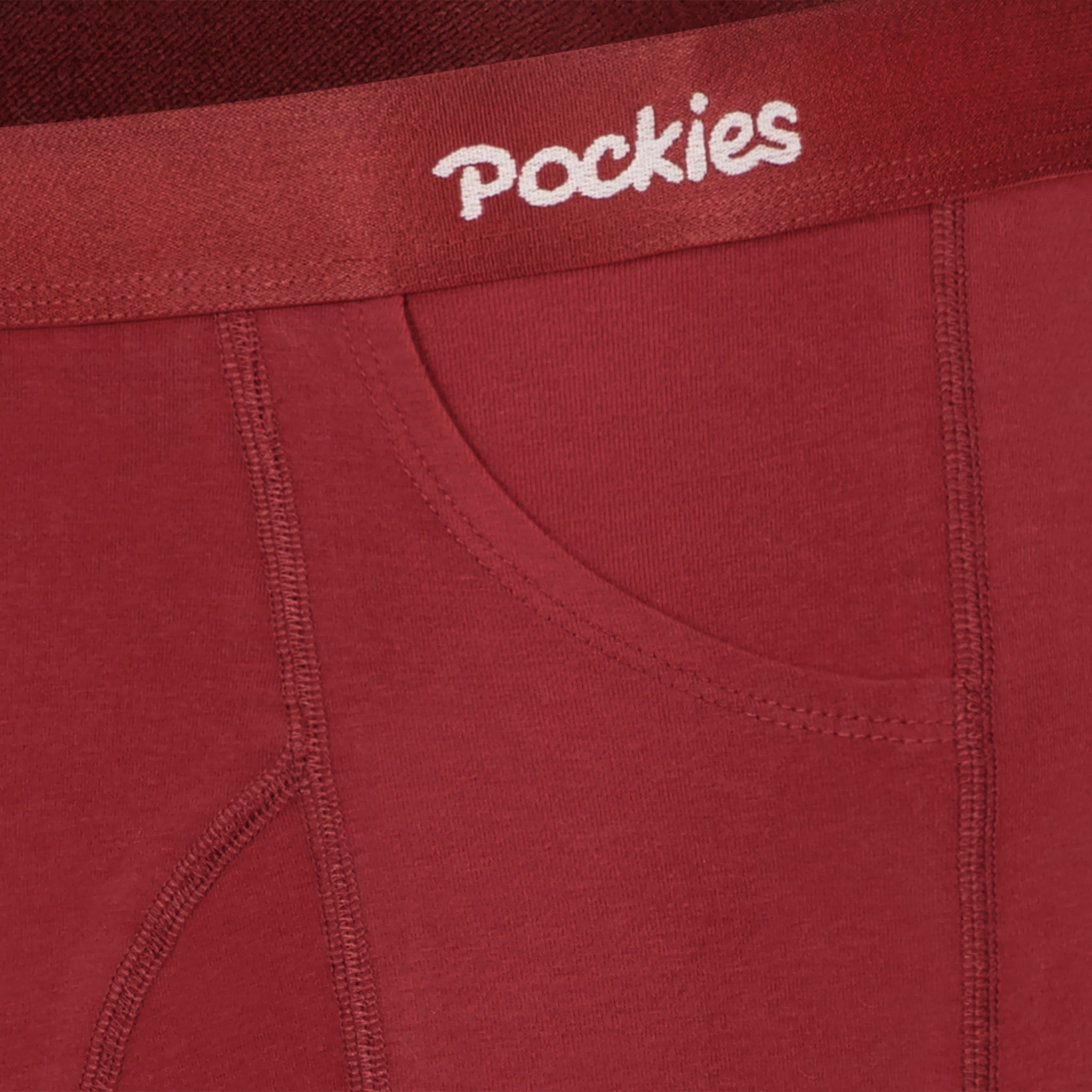 Burgundy Boxer Briefs (2-pockets)