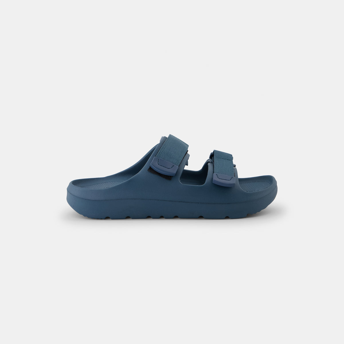 Boulevards slides in navy by Pockies, front view