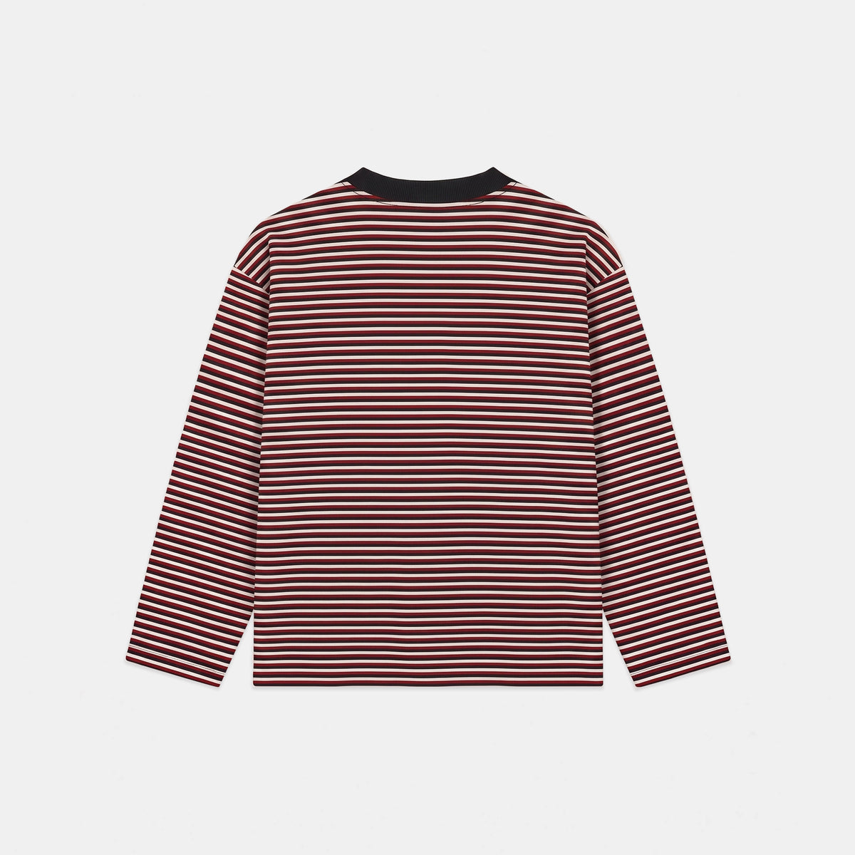 Striped LS - Red/Faux Black/OW