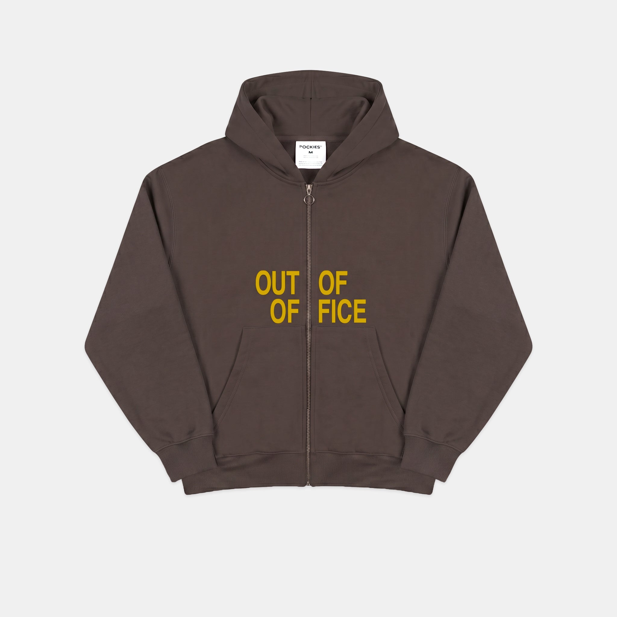 OOO Zip Hoodie - Brown