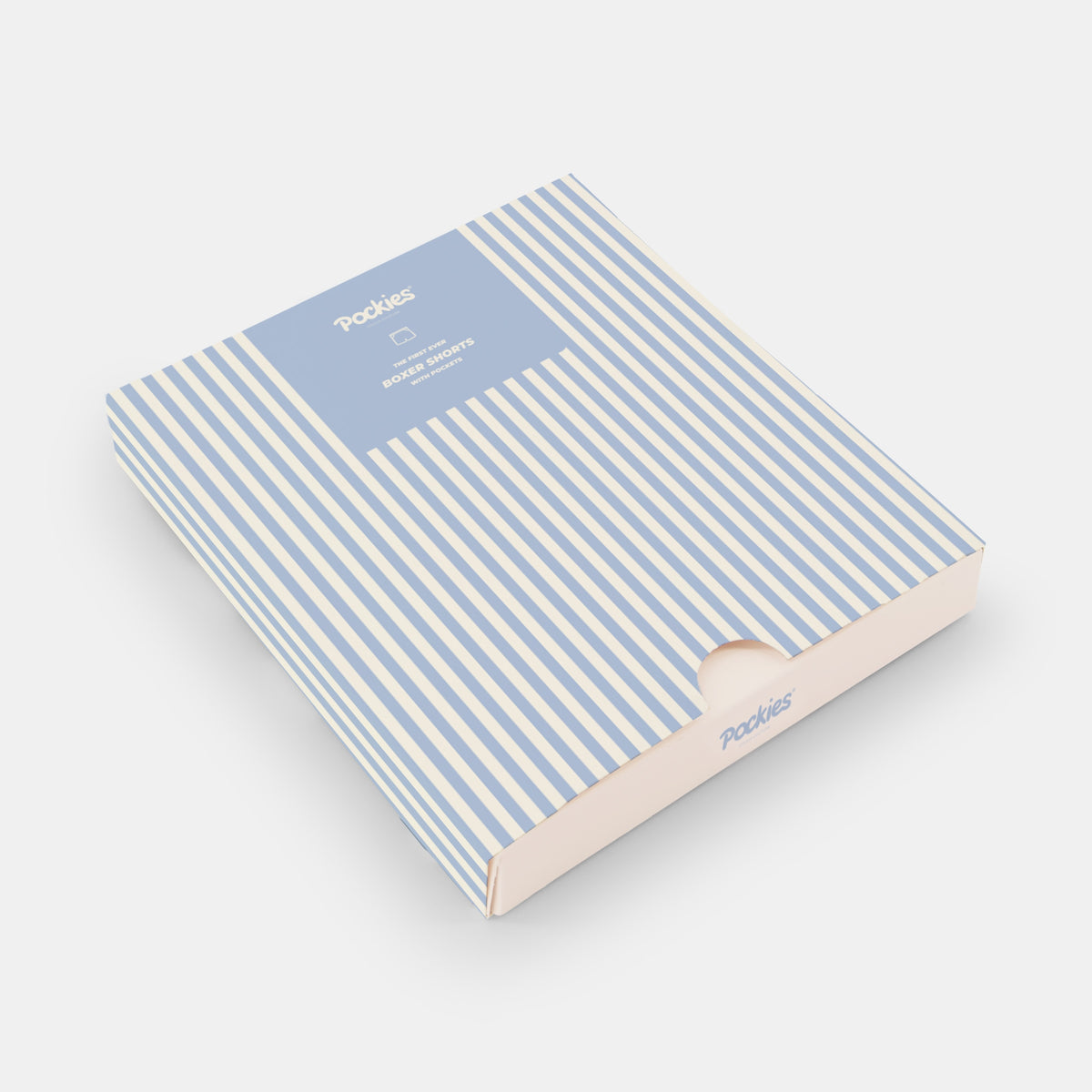 Pocketless Ice Blue Striped
