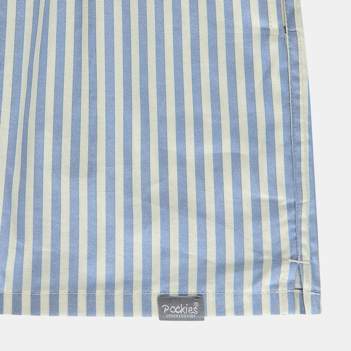 Pocketless Ice Blue Striped